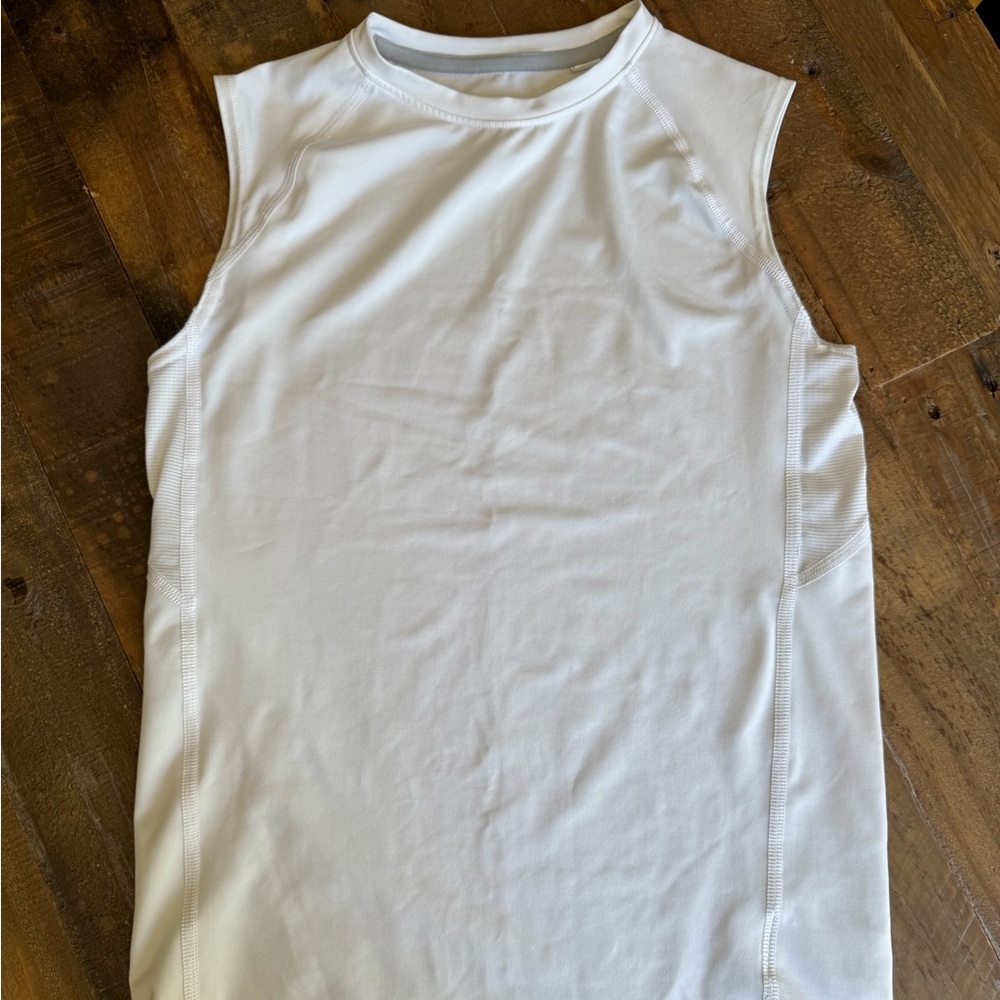 DSG White Performance Sleeveless Top